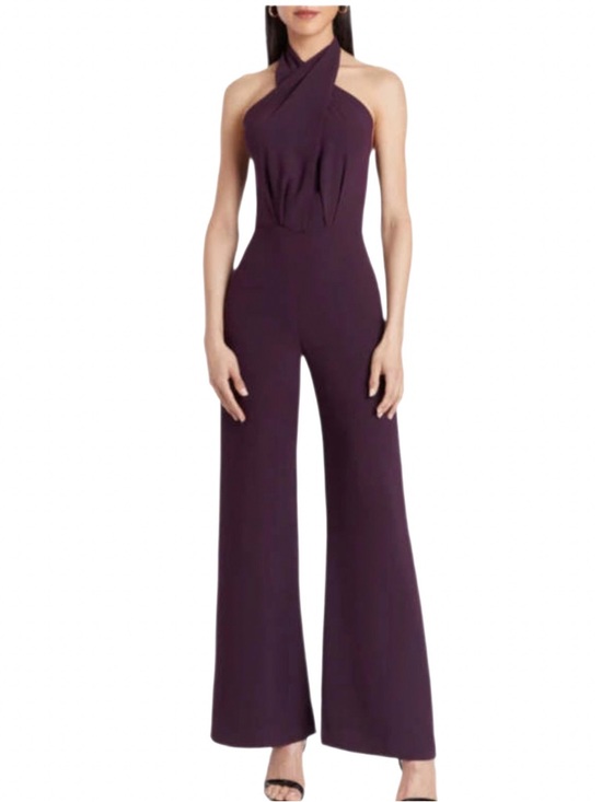 Amanda Uprichard Mezcal Jumpsuit Black Cherry Large